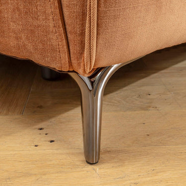 Quatropi Florance Corner Sofa Module Burnt Orange Fabric 122x122cm