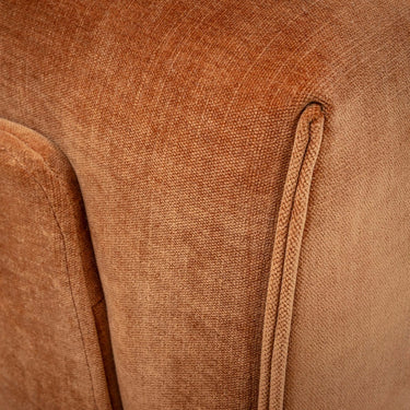Quatropi Florance Left-Hand Armed Recliner Sofa Module Burnt Orange Fabric 105x105cm