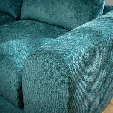 Quatropi Gala Modern L-Shape Corner Sofa Teal 265x210cm