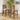Quatropi Gemini Padded Wooden Counter Bar Stool Cream