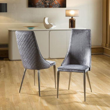 Quatropi Grey Velvet Swatch For P1441 chairs