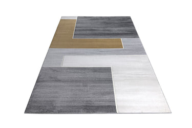 Quatropi Hartley Large Rug Grey / Mustard / Cream / Light Grey 200 X 290cm