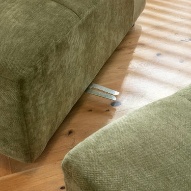 Quatropi Jasmin Armless Middle Modular Sofa Section Olive Green 75x88cm