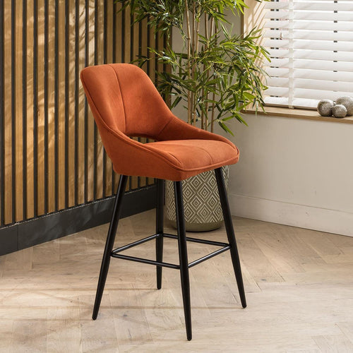 Remi Counter Height Bar Stool Terracotta
