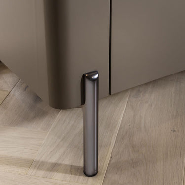 Quatropi Large 4 Door Modern Sideboard Buffet Cabinet Matte Grey Taupe 180cm