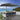 Quatropi Large Cantilever Garden Parasol Umbrella with Weighted Base Grey 3x4m
