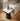 Quatropi Large Ceramic Marble Lamp Accent Side Table Grey Black Oak 47cm