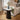 Quatropi Large Ceramic Marble Lamp Accent Side Table Grey Black Oak 47cm
