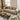 Quatropi Large Modern 3 Seater Sofa Designer Settee Couch Mink Chenille Fabric