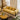 Quatropi Large Modern 3 Seater Sofa Designer Settee Couch Mustard Chenille Fabric