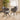 Quatropi Large Modern 8 Seat Stained Live Edge Solid Wooden Dining Set Grey