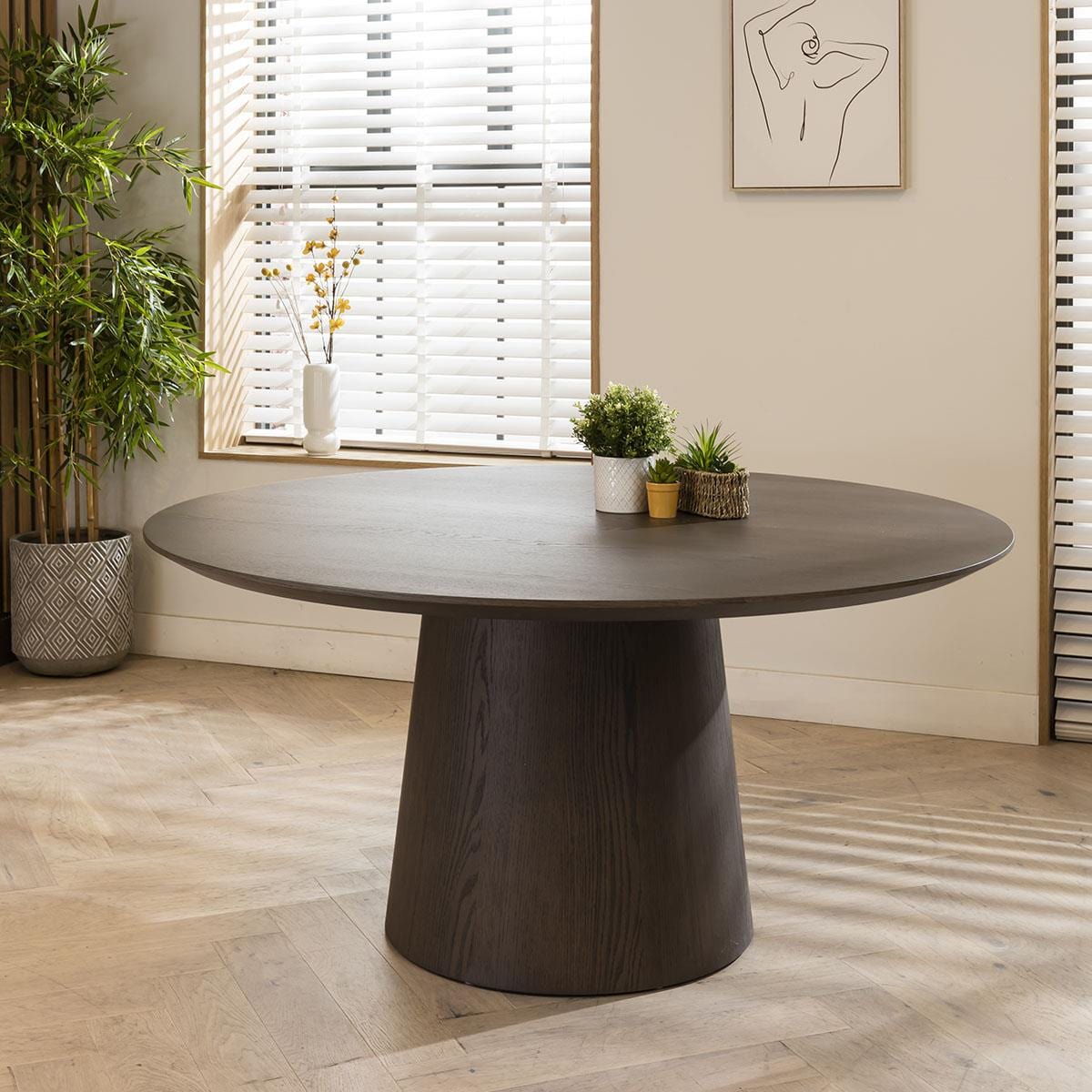 Large Modern 8 Seater Oval Kitchen Dining Table Grey Oak 280x120cm ...