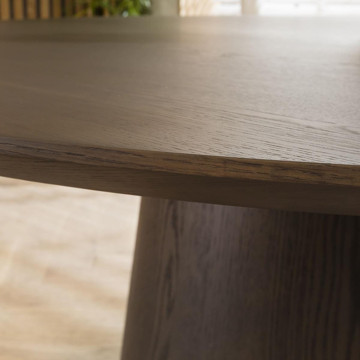 Large Modern 8 Seater Oval Kitchen Dining Table Grey Oak 280x120cm ...