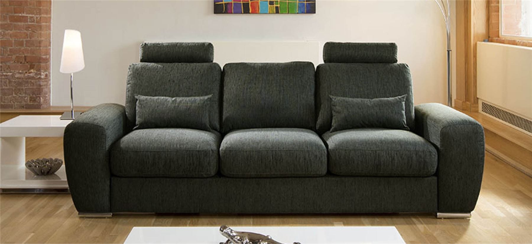Quatropi Large Modern Italian Three 3 Seater Sofa 2.7mtr Any Colour Grande 31