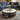 Quatropi Large Modern Round Black Coffee Table White Marble Effect Ceramic 93cm