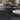 Quatropi Large Modern Round Coffee Table Luxury Black Oak Wood Brass Metal 100cm