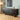 Quatropi Large Modern Sideboard Buffet Cabinet Black Oak Gold 200cm