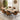 Quatropi Large Modern Solid Natural Wooden 6 Chair Dining Set Tan Leather 190cm