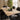 Quatropi Large Modern Solid Natural Wooden 6 Seat Dining Set Black Velvet 190cm