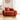 Quatropi Large Orange Velvet Cuddler Armchair Accent Chair Textured Crushed Fabric 144cm x 96cm