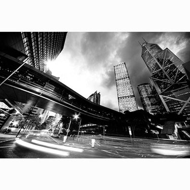 Quatropi Large photographic 80x120 Acrylic Art Black and white City Scape 5267