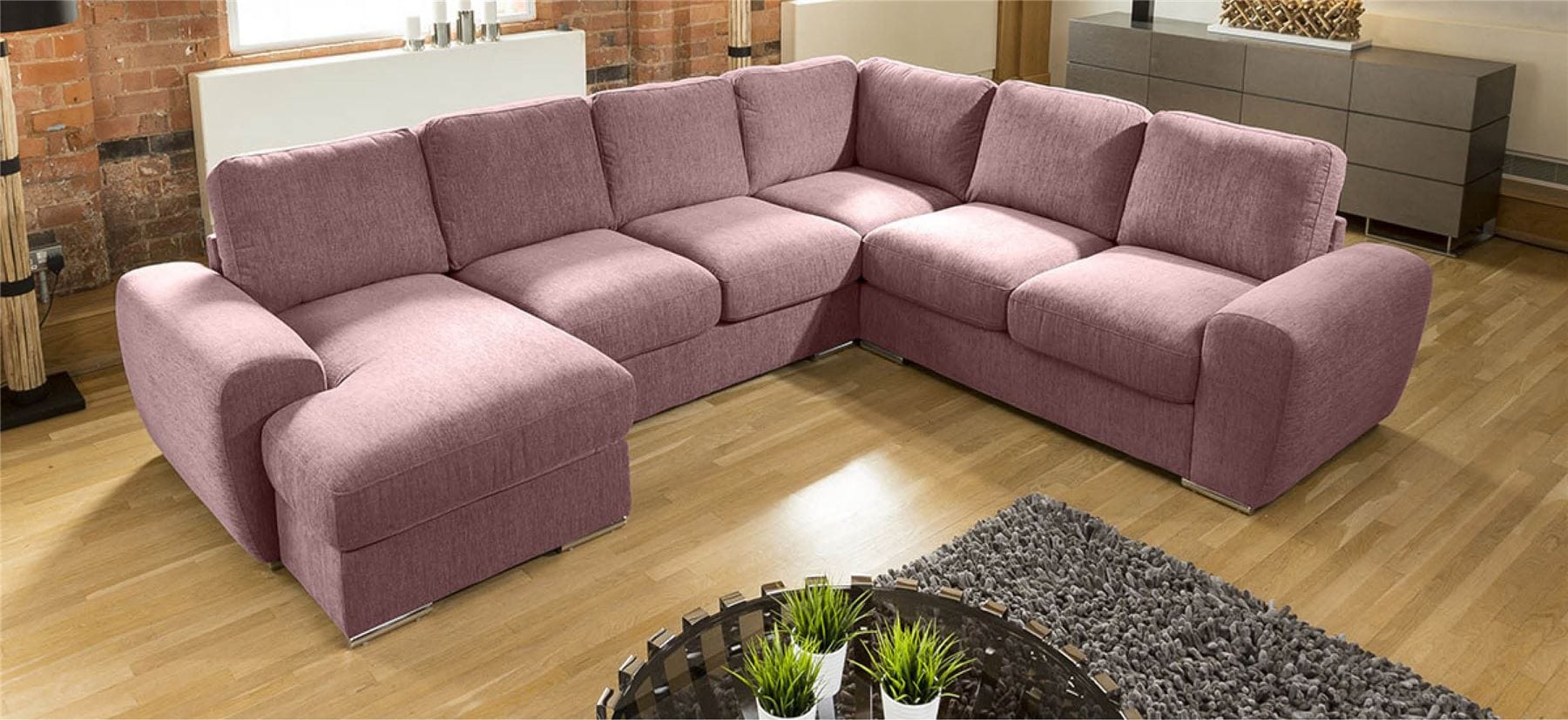 Quatropi Large Premium L Shape Corner Cinema Sofa Chaise Any Colour Grande 4LH
