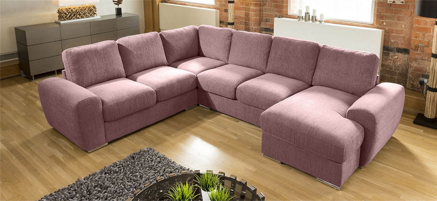 Quatropi Large Premium L Shape Corner Cinema Sofa Chaise Any Colour Grande 4RH