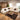 Quatropi Large Recliner L-Shape Corner Sofa Bluetooth Sound System Cup Holders Storage Cream Pattern 340x300cm