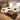 Quatropi Large Recliner L-Shape Corner Sofa Bluetooth Sound System Cup Holders Storage Cream Pattern 340x300cm