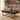 Quatropi Large Rectangular Wooden Coffee Table Black Oak & Gold 138x78cm