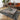 Quatropi Large Square Modern Coffee Table Matte Taupe Grey Metal Legs 120cm