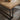Quatropi Large Square Wooden Coffee Table Parquet Industrial Metal Legs 120cm
