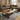Quatropi Large Wooden Coffee Table Herringbone Industrial Metal Legs 160x90cm