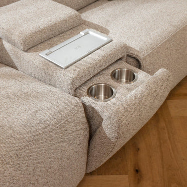 Quatropi Lola Console Module Woven Beige Fabric 33x100cm