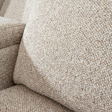 Quatropi Lola Right-Hand Armed Recliner Sofa Module Woven Beige Fabric 103x100cm