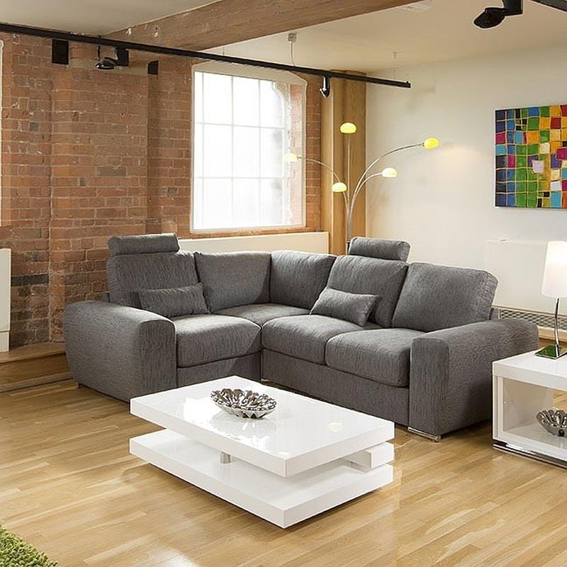 Quatropi Lovely Modern Deep Corner Sofa Many Colours and Fabrics Grande 7RH