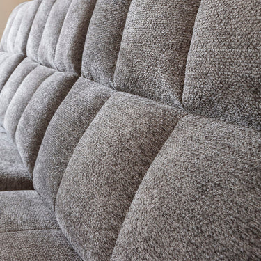 Quatropi Luca Right-Hand Armed Recliner Sofa Module Charcoal Chenille 105x100cm