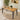 Quatropi Lucy 6 Seater Extending Dining Set Solid Oak Teal