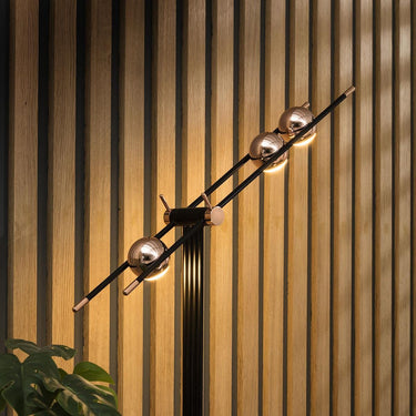Quatropi Lux Bedside Desk Table Lamp Black & Gold 50cm