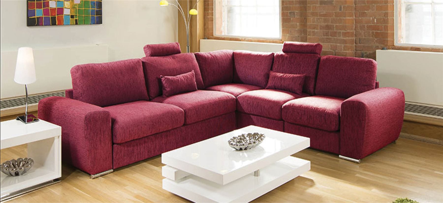 Quatropi Luxurious Extra Deep Sectional Modular L Shape Corner Sofa Grande 5LH