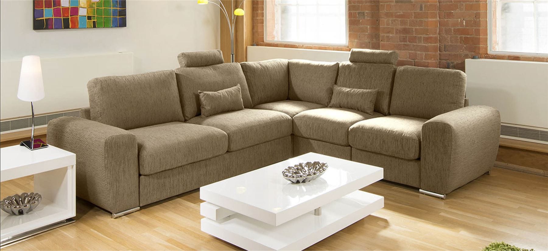 Quatropi Luxurious Extra Deep Sectional Modular L Shape Corner Sofa Grande 5LH