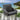 Quatropi Luxury 4 Seater Ceramic Outdoor Garden Bar Stool and Table Set Grey