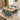 Quatropi Luxury 6 Chair Natural Solid Wood Extending Dining Set Teal 160-230cm