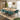 Quatropi Luxury 8 Seater Natural Solid Wood Extending Dining Set Teal 160-230cm