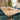 Quatropi Luxury 8 Seater Natural Solid Wood Extending Dining Set Teal 160-230cm