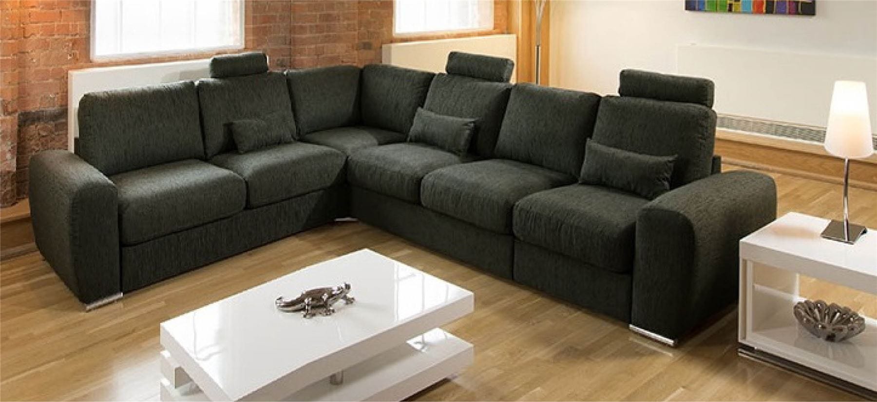 Quatropi Luxury Corner Sofa L Shape Extra Large Modern Many Fabric Grande 18RH