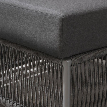 Quatropi Luxury Garden Sofa 3 Seat Modular Set Outdoor Patio Grey Rope Weave