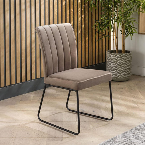 Deco Luxury Velvet Dining Chair Mink Beige