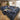 Quatropi Luxury Large U-Shaped Modular Sofa Couch 8 Seater Blue Fabric