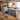Quatropi Luxury Large U-Shaped Modular Sofa Couch 8 Seater Blue Fabric